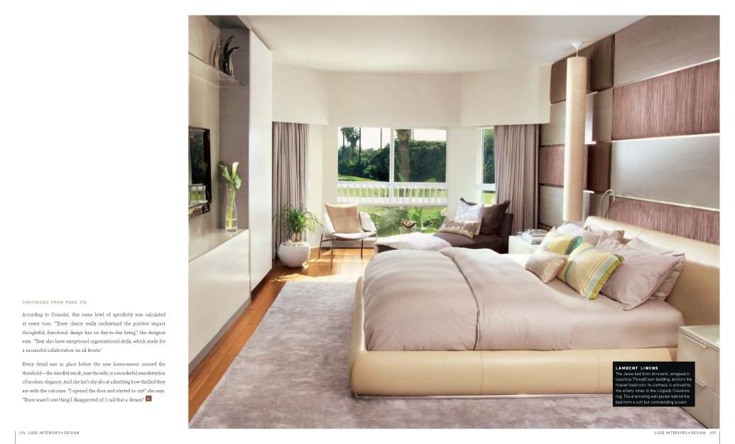 Miami Interior Design Home featured in LUXE Magazine