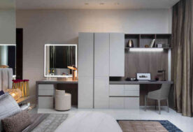 Elegant Desk Area In A Luxury Bedroom Design 