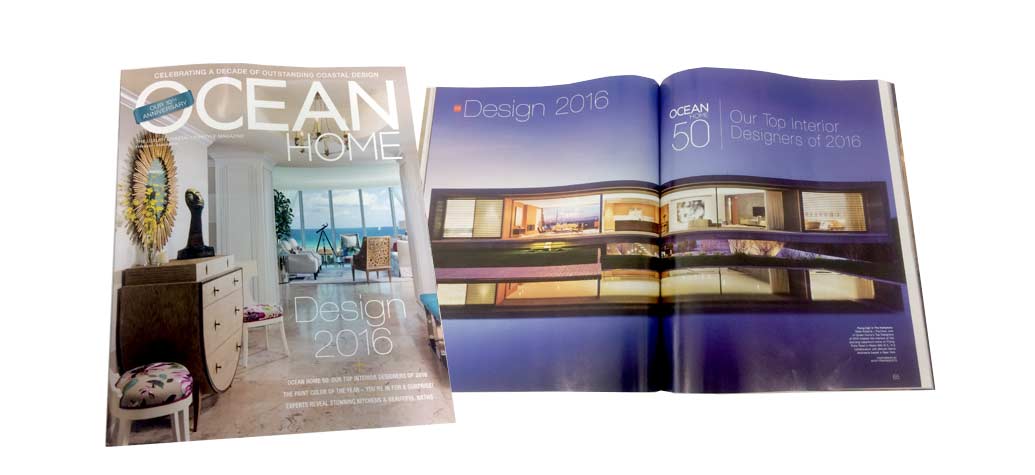 Top 50 Interior Designers by Ocean Home Magazine
