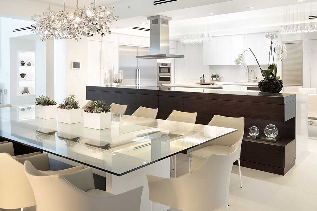 Styling a Fort Lauderdale penthouse with a stand-out custom dining table