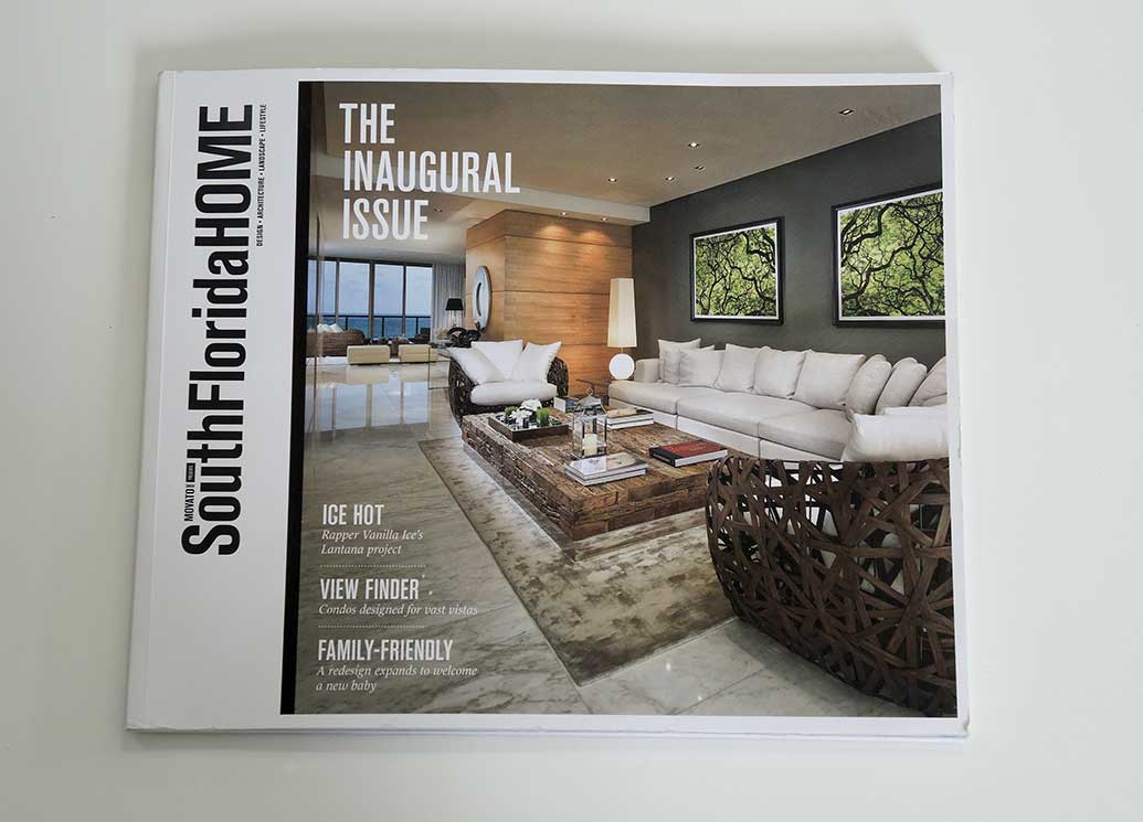 Miami contemporary home featured in South Florida Home magazine