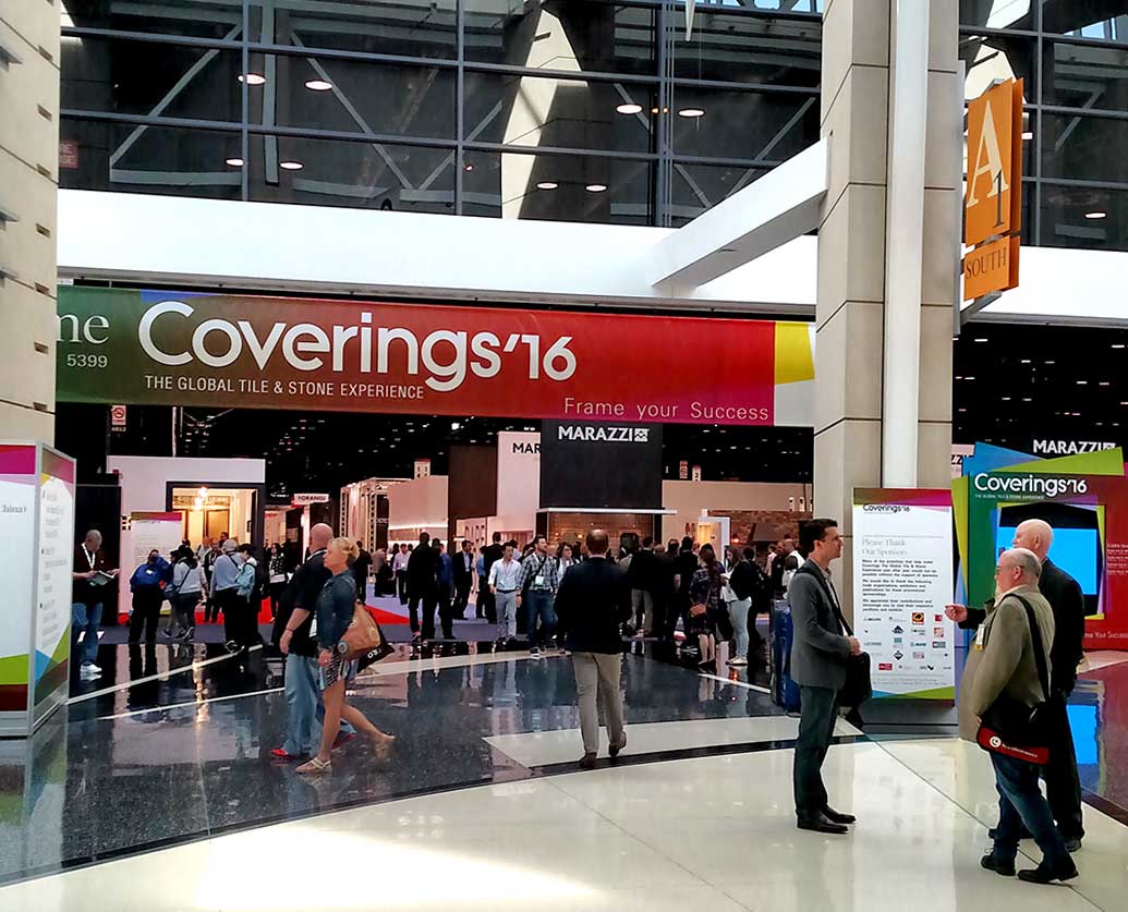 interior design trends at Coverings 2016
