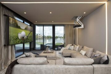 Modern Media Room By Residential Interior Designers In Fort Lauderdale, FL