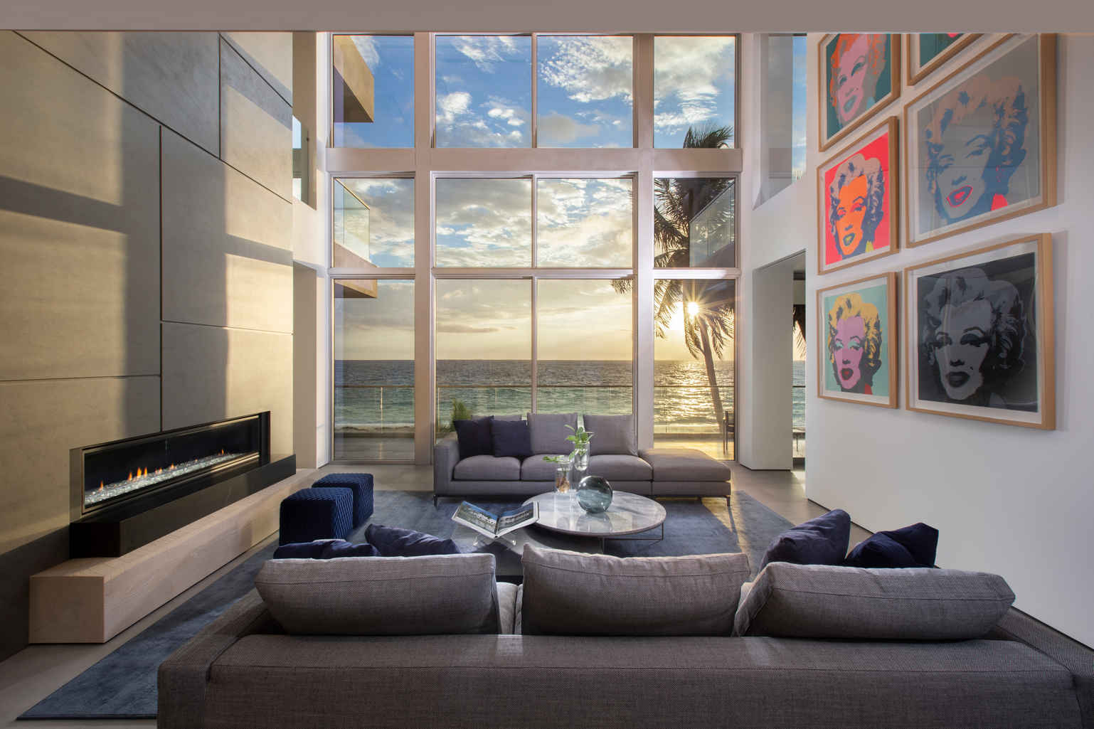Artistic Oceanfront Retreat: Mondrian-Inspired | DKOR Interiors