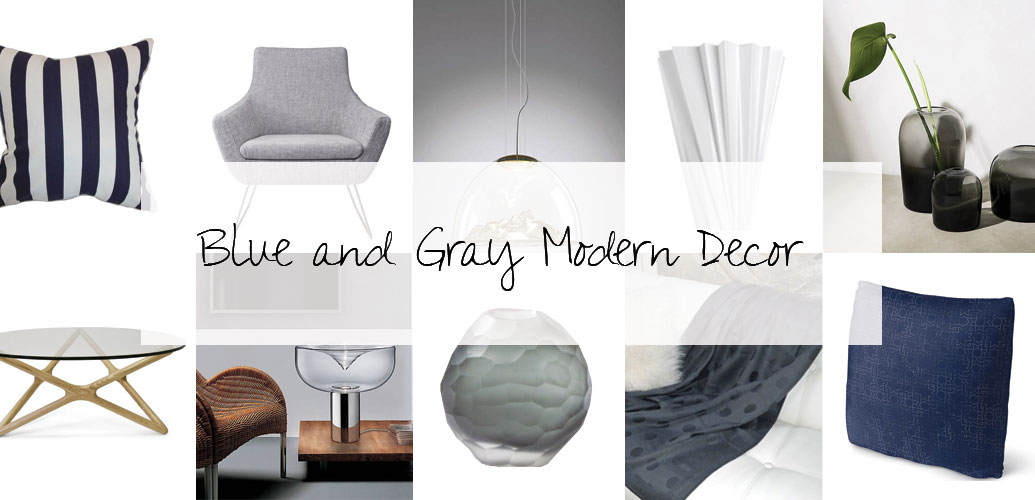 Designer Picks: Blue and Gray Modern Decor 9