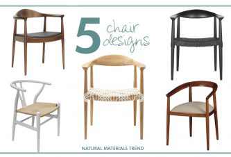 The Natural Materials Trend: Chairs Edition 1
