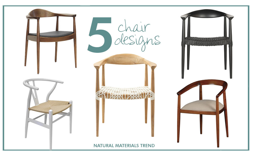 The Natural Materials Trend: Chairs Edition 1