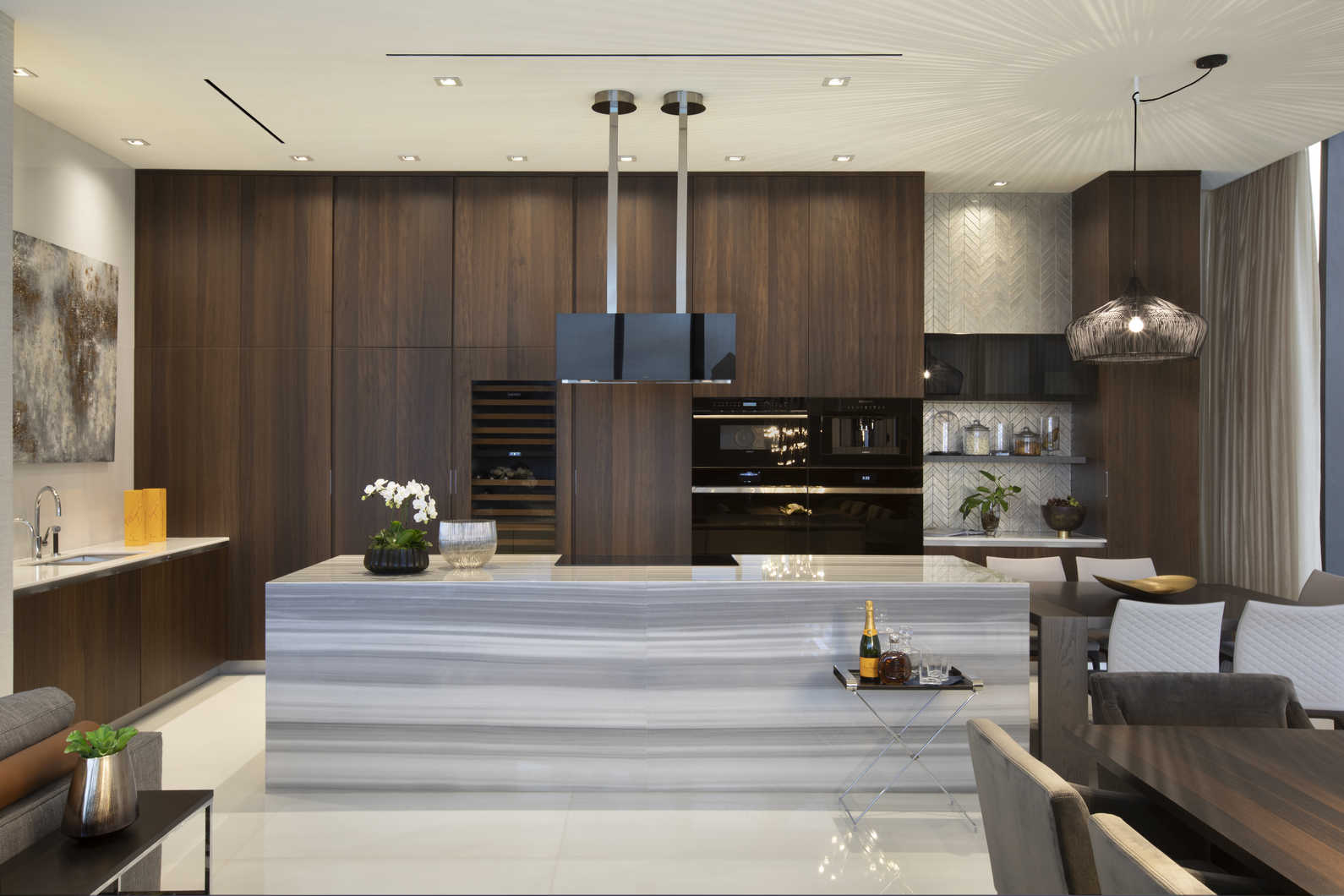Luxe Waterfront Condo - Residential Interior Design From DKOR Interiors