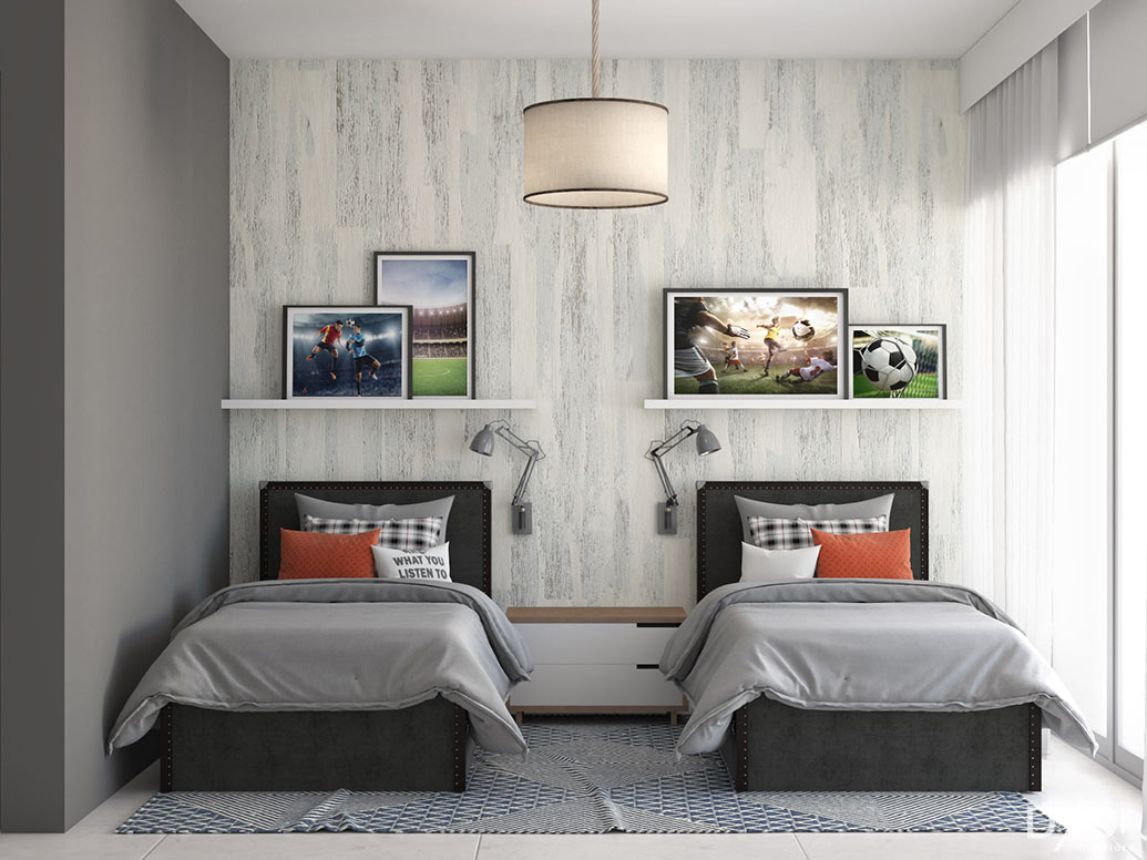 boys bedroom interior