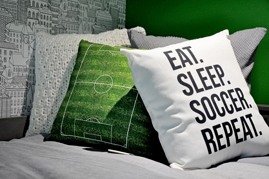 sports themed bedroom dkor interiors pillows
