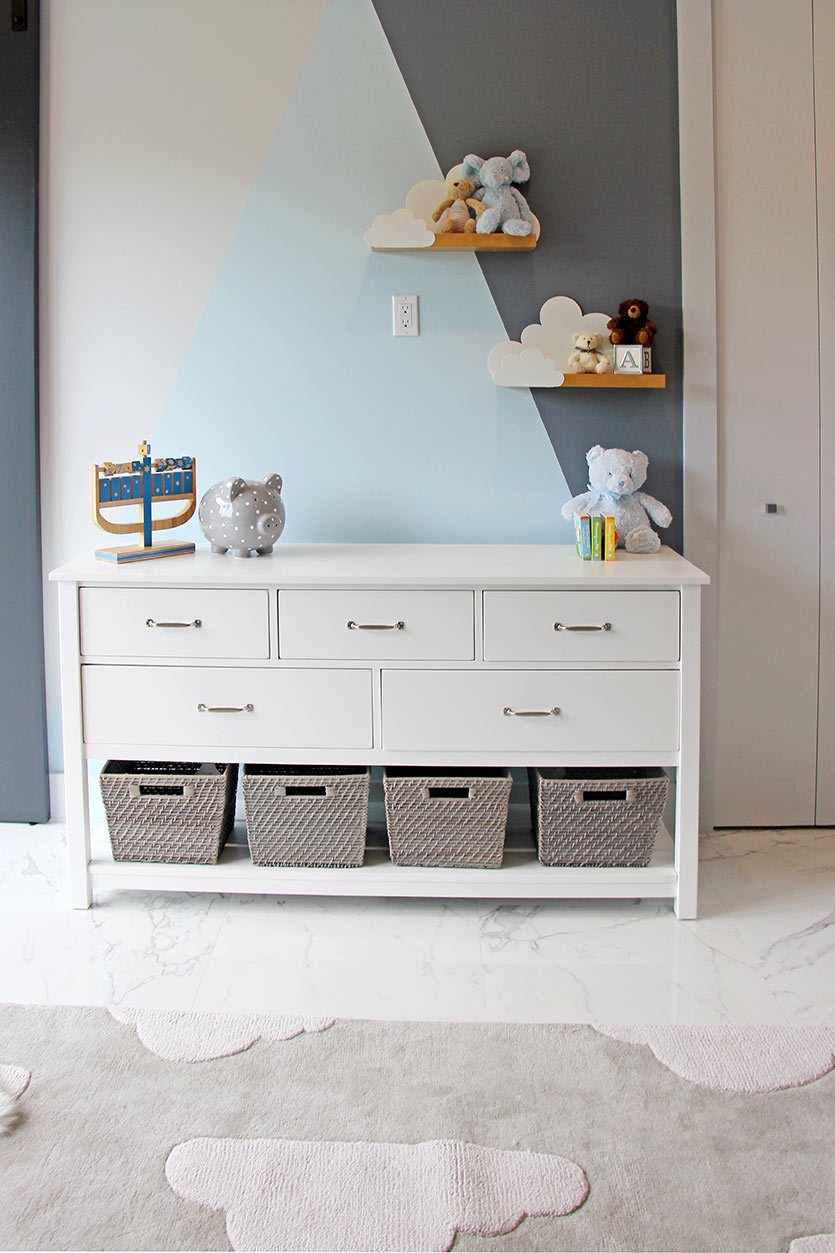 Gray Nursery - Storage Ideas