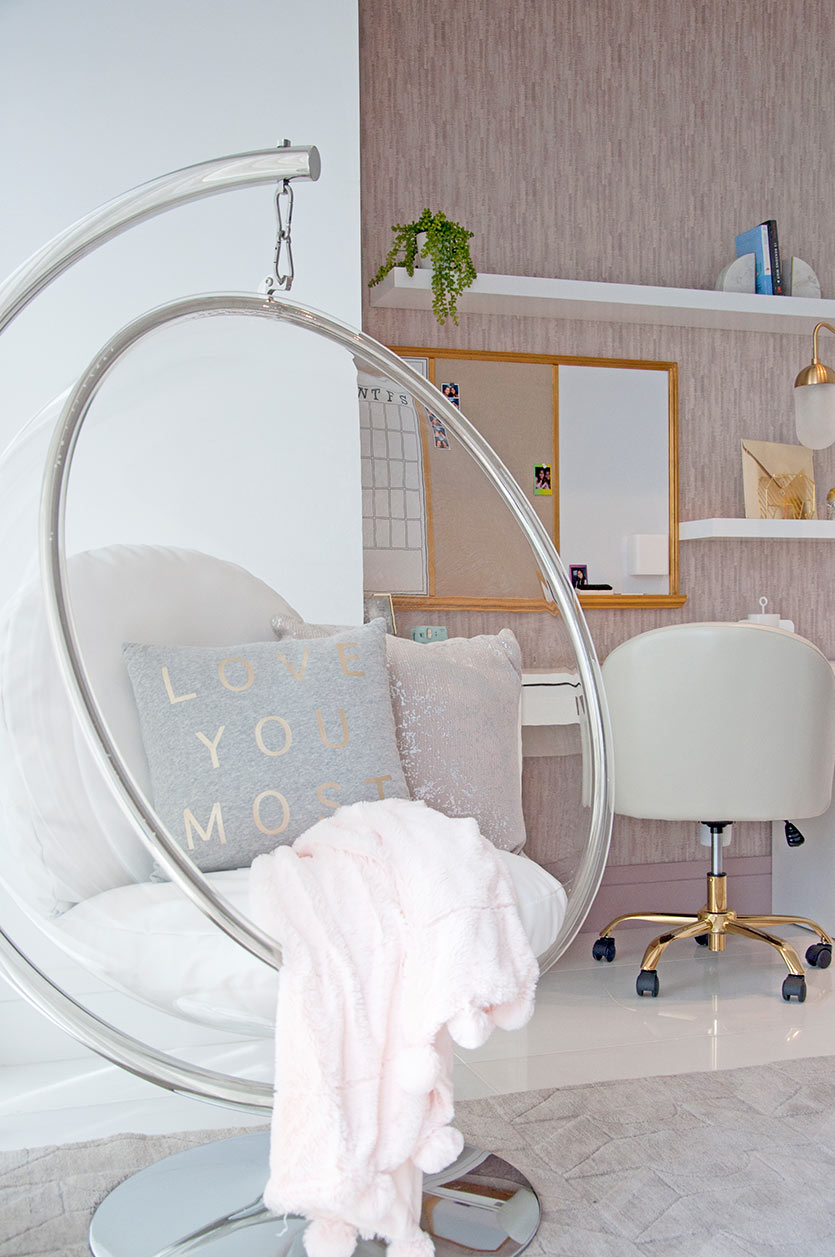 Girls Bedroom Design - Bubble Hanging Chair