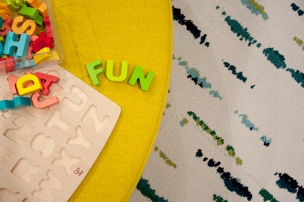 fun flooring - creative playroom for the whole family