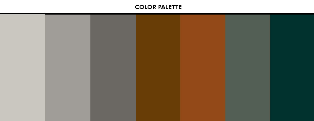 Bachelor Pad Design - Color Palette