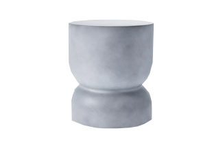 Palisades Hourglass Concrete Accent Table Gray