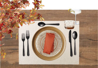 A Sophisticated Thanksgiving Setting Idea Look.
