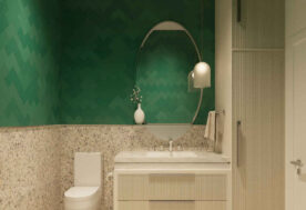 Green bathroom Design