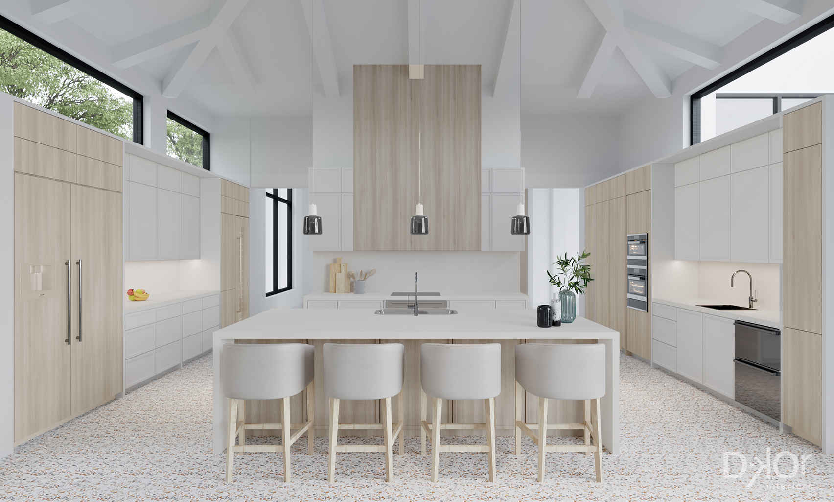 Palm Beach Home MidCentury Coastal Dkor Interiors