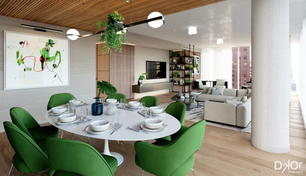New York Interior Design - Dining Room Design by DKOR Interiors