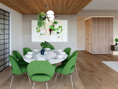  Interior Design DKOR Interiors Dining Room Green Colors