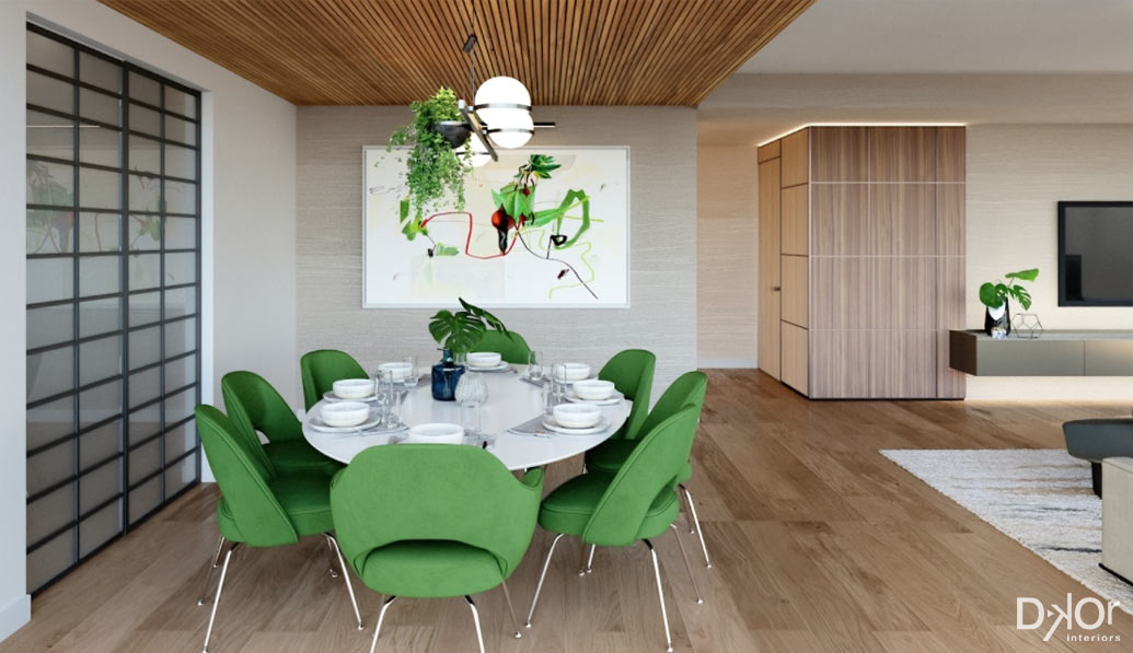 New York Interior Design - Dining Room Design by DKOR Interiors