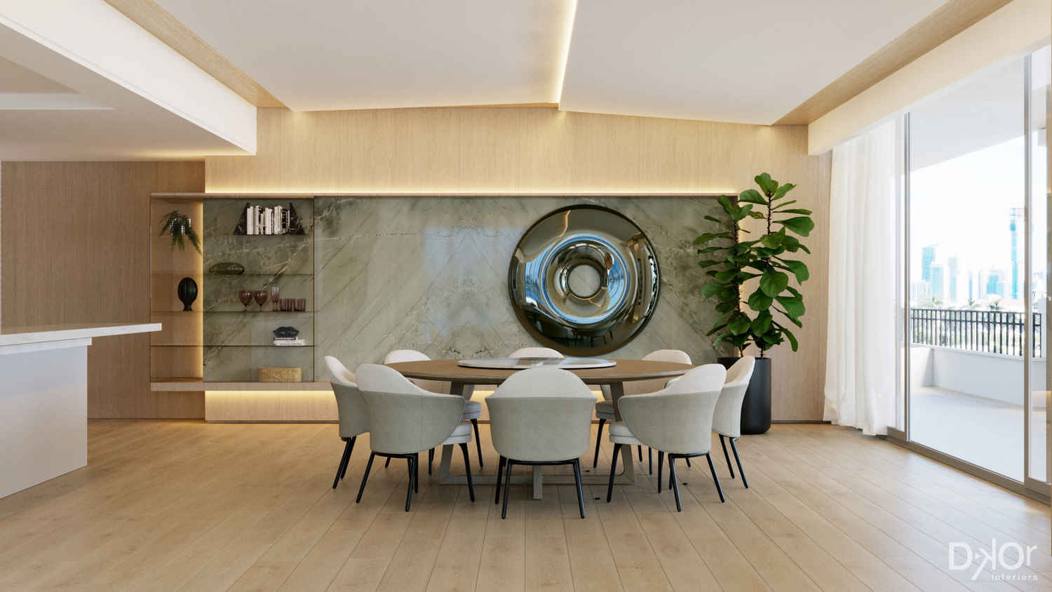 Dreamy Escape: A water reflections Home Design | DKOR Interiors