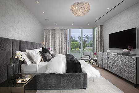 gray bedroom decoration