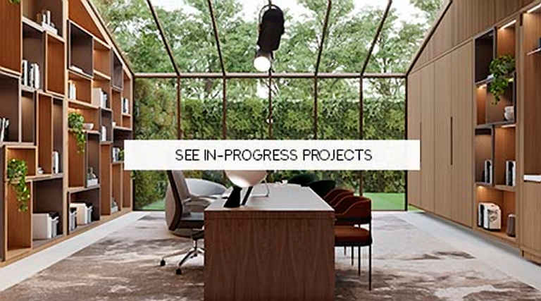 In-progress interior design projects by Miami luxury interior designers
