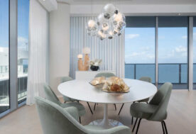 Dining Room In A Beachfront Condo At The Auberge Beach Residences