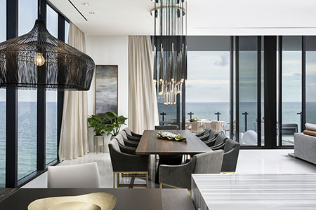 Dining Room Photo with Oceanfront View