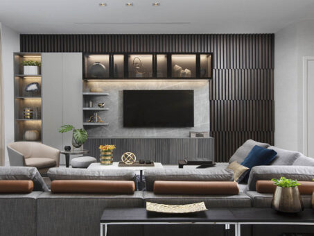Living Room Wall In A Condo Located In Sunny Isles, FL