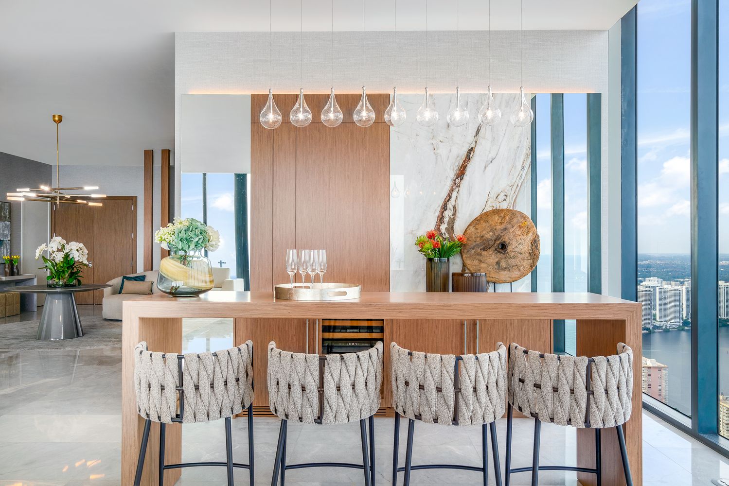 Luxury Design: Penthouse Interiors in Sunny Isles Beach - Brunch Bars Penthouse Design And Interior