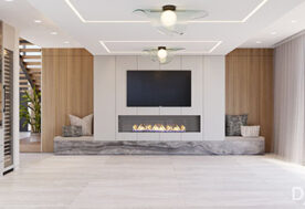 Boca Raton Home Interior Design Fireplace