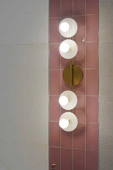 Cute Girly Bathroom Interior Design Ideas Sink lights