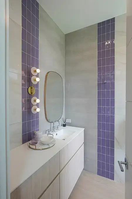 Cute Girly Bathroom Ideas purple color