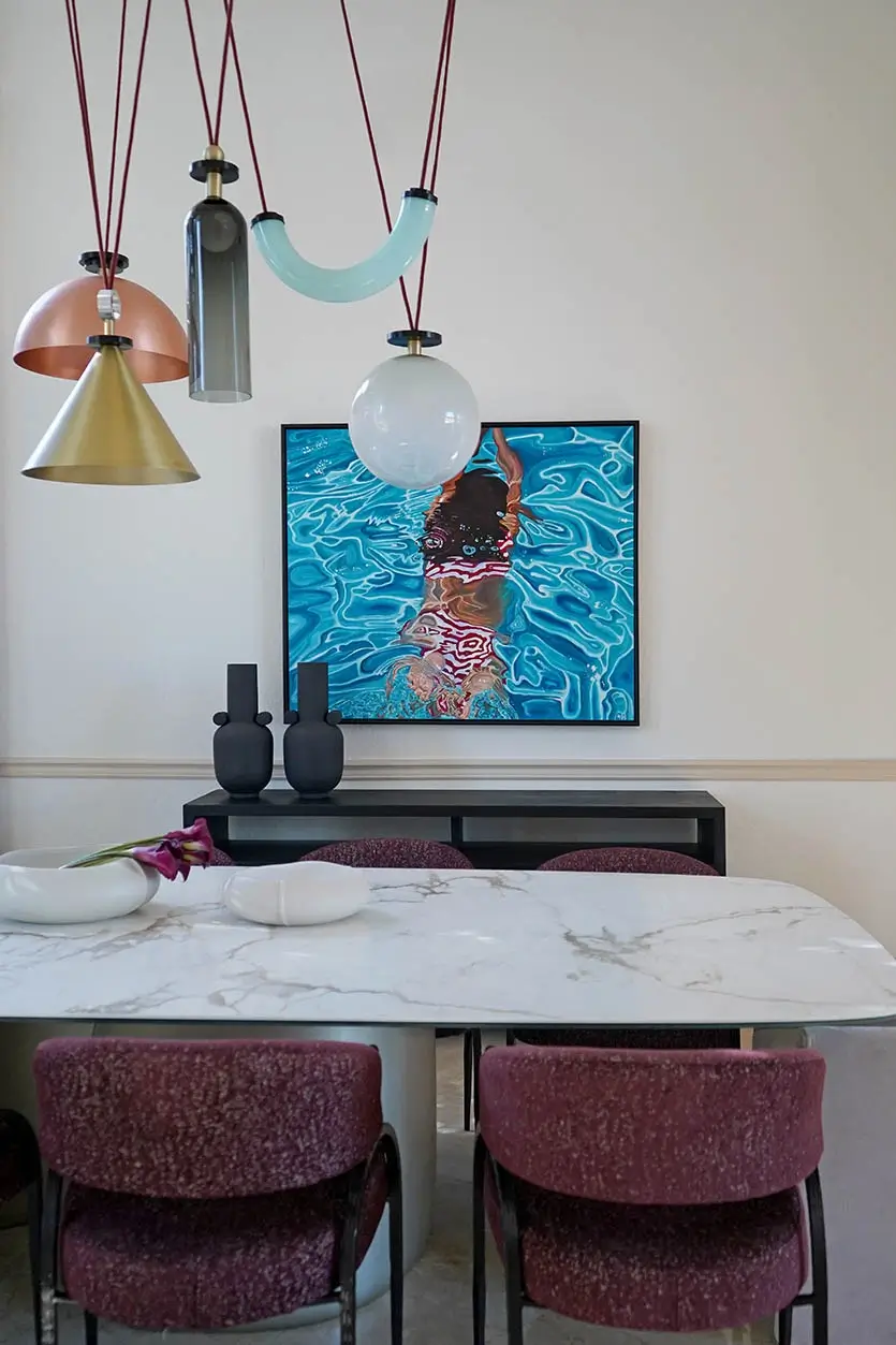 A Celestial Dining Room Before and After | DKOR Interiors