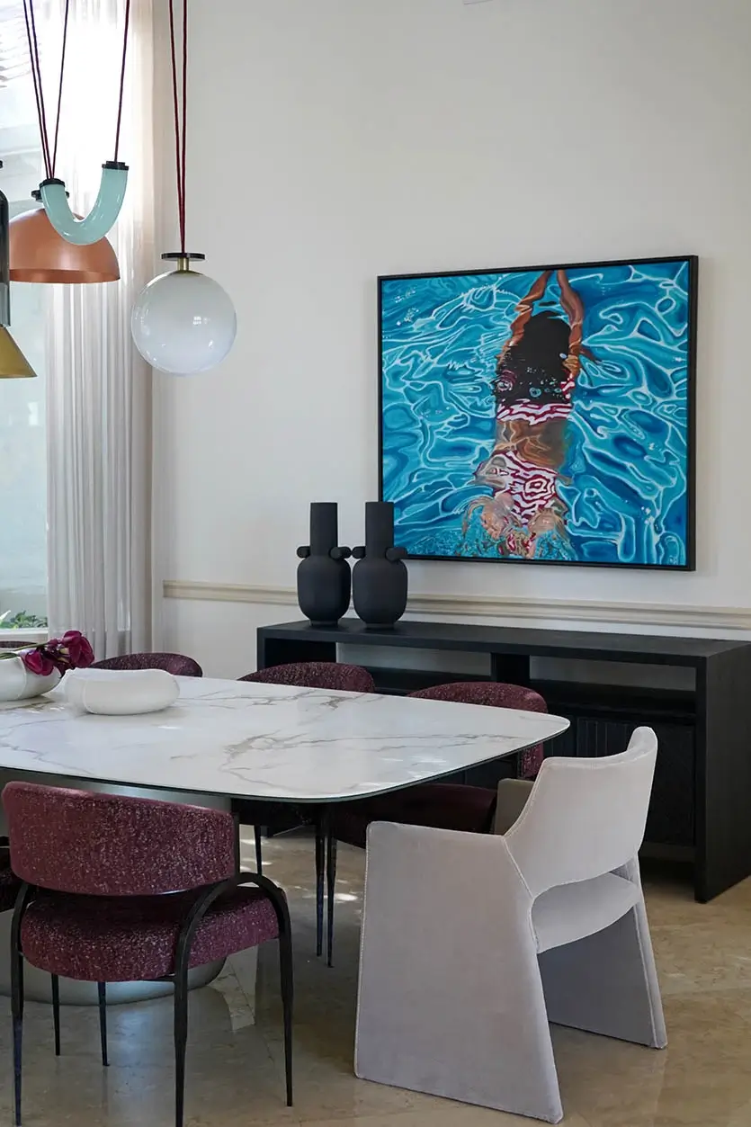 A Celestial Dining Room Before and After | DKOR Interiors