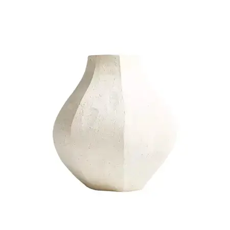 white flower vase interior design