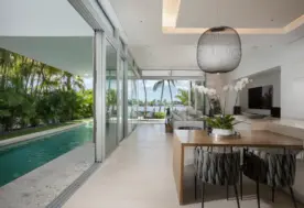 Miami Surfside Residence Open Living Room Design Ocean View