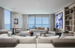 Ocean Elegant Home Design Living Room View