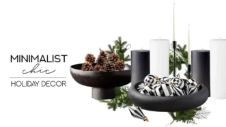 Holiday Table Setting Idea With A Minimalist Chic