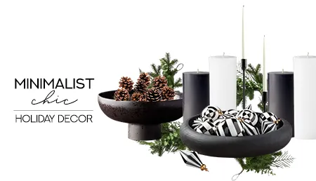 Holiday Table Setting Idea with a Minimalist Chic