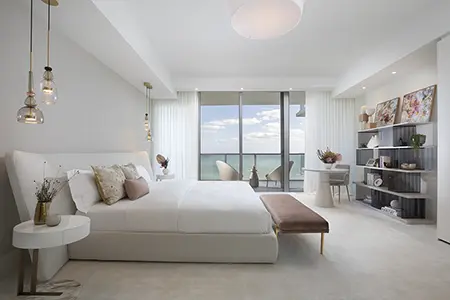 Elegant bedroom design with romantic touches